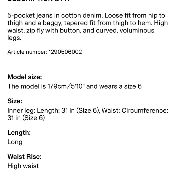 Baggy high waist jeans - Picture 3 of 3